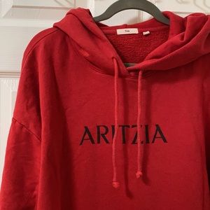 TNA red oversized hoodie